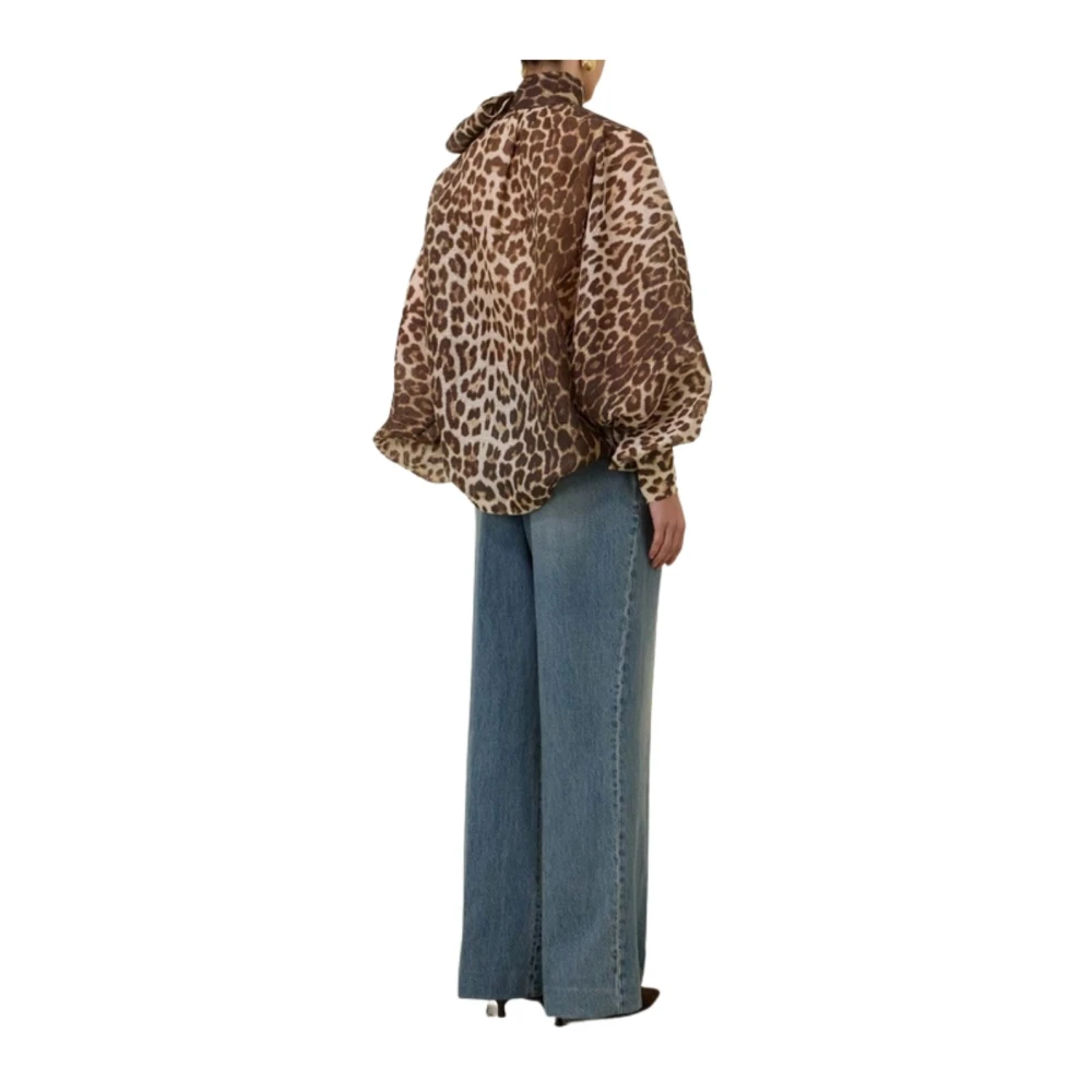 Zimmermann Moderne Denim Broek met Voorplooien Blue Dames