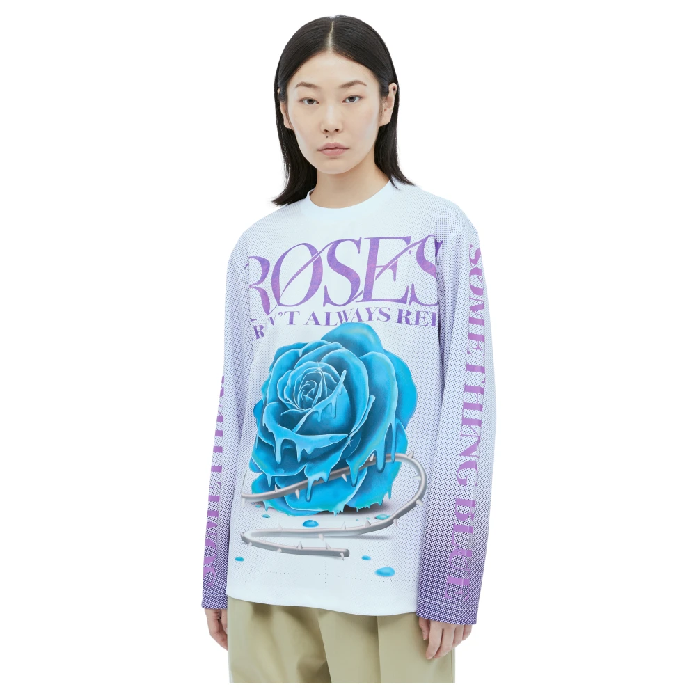 Burberry Rose Print Longsleeve T-shirt Multicolor Dames