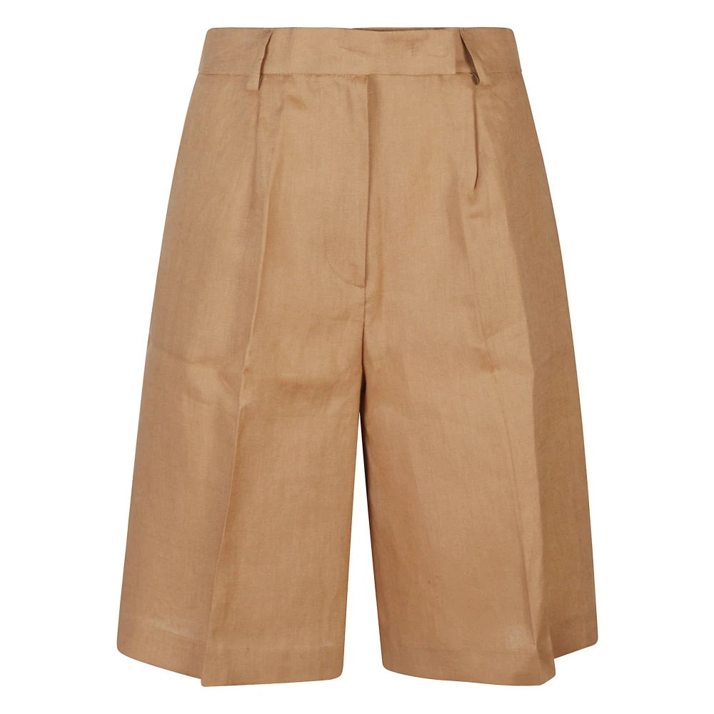 Actualee Women's Beige Short Shorts, S, Short Shorts