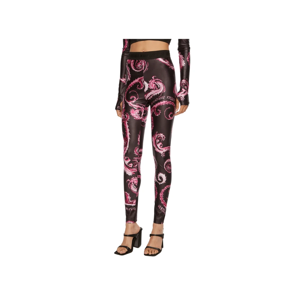 Versace Jeans Couture Chromo Print Lycra Leggings Multicolor Dames