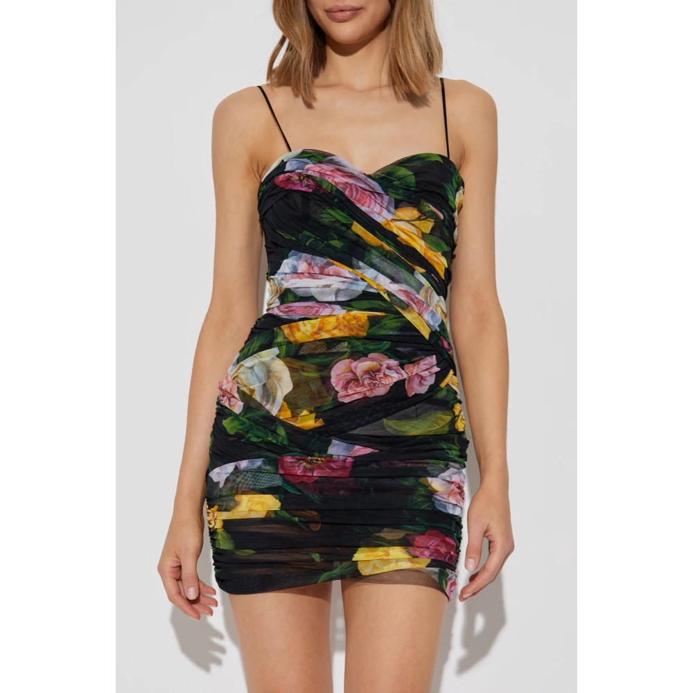 Dolce & Gabbana Jurk met bloemenmotief Multicolor Dames