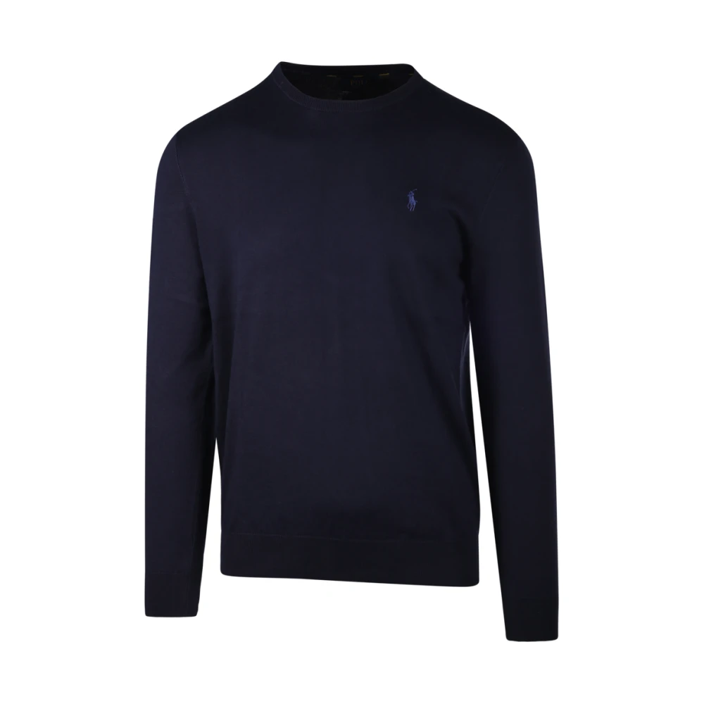Ralph Lauren Men's Blue Round Neck Sweater