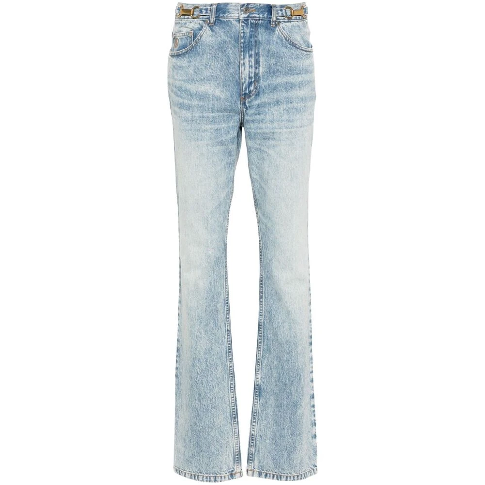 Stella Mccartney Blauwe Denim Tapered Leg Jeans Blue Dames