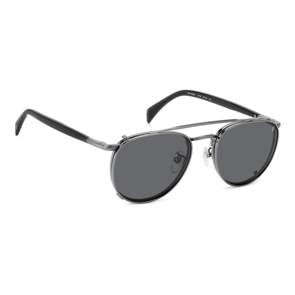 Eyewear By David Beckham Unisex Gray Authentic Clip-On Glasses With Top-Notch Service - Sunglasses - 52 Mm - Accessories