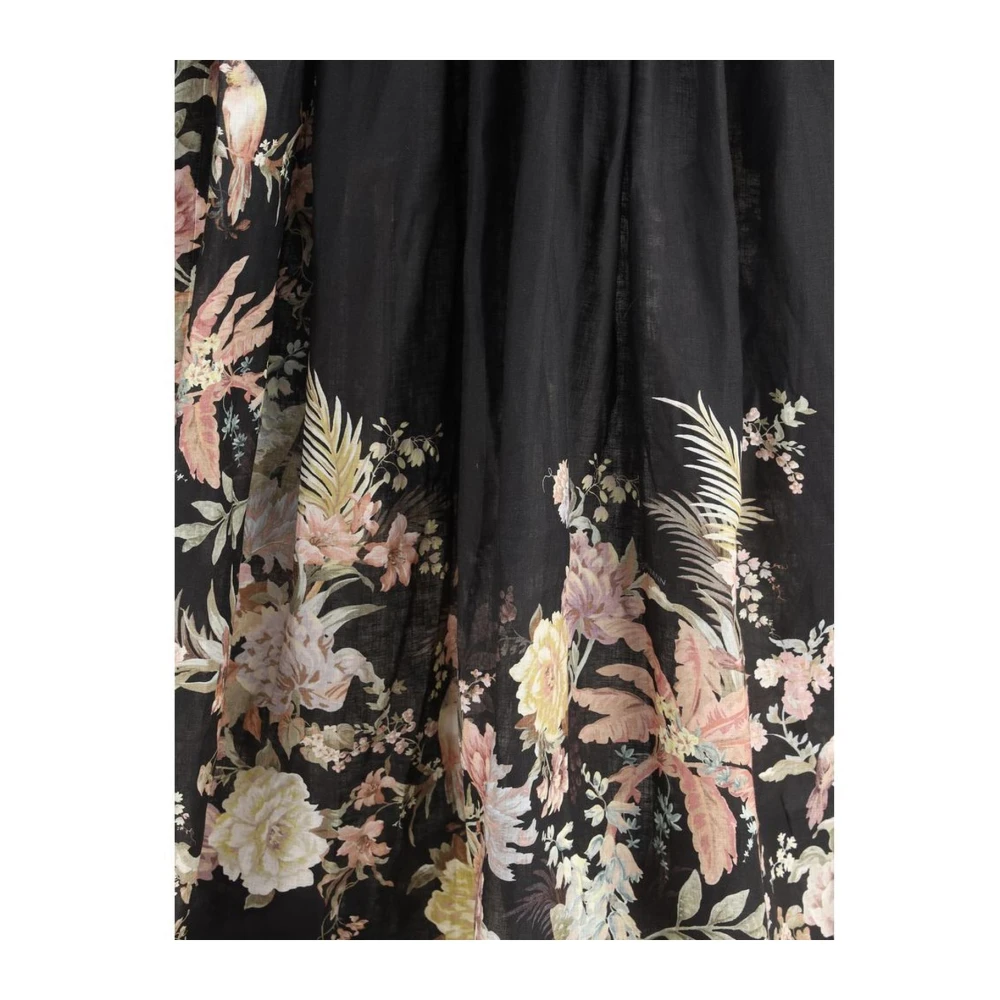 Zimmermann Bloemen Cut-Out Midi Jurk Multicolor Dames