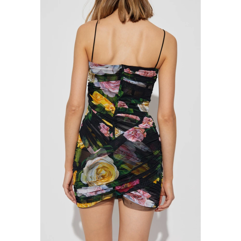 Dolce & Gabbana Jurk met bloemenmotief Multicolor Dames
