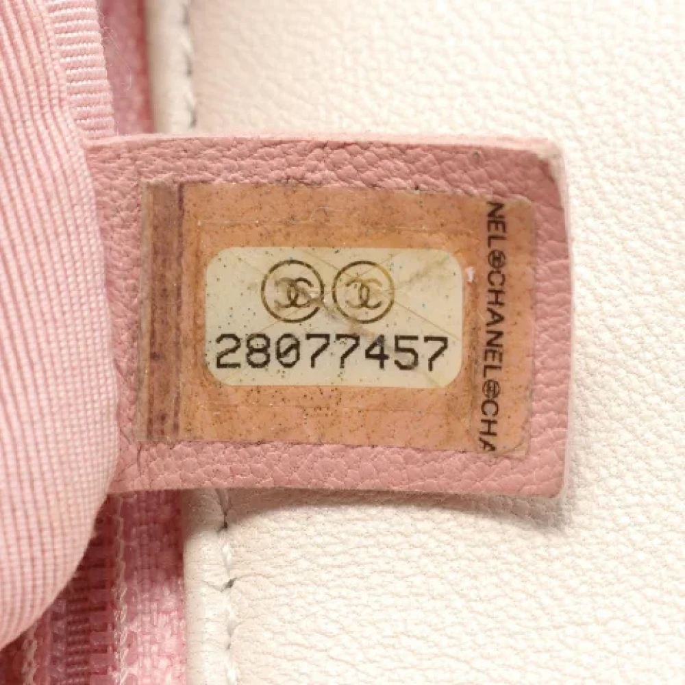 Chanel Vintage Pre-owned Leather chanel-bags Beige Dames