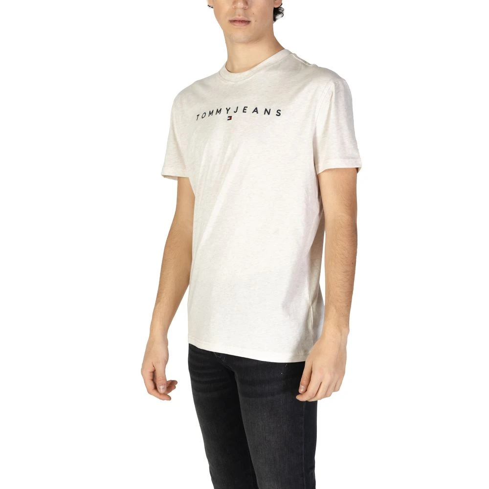 Tommy Jeans Beige Katoenen Gerecycled T-Shirt Lente Zomer Beige Heren
