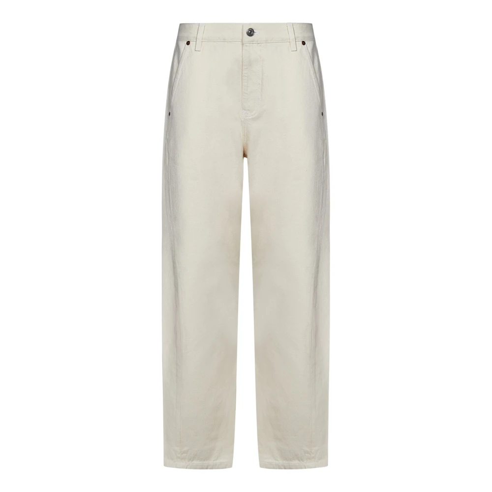 Victoria Beckham Relaxed-fit Lage Taille Witte Jeans White Dames