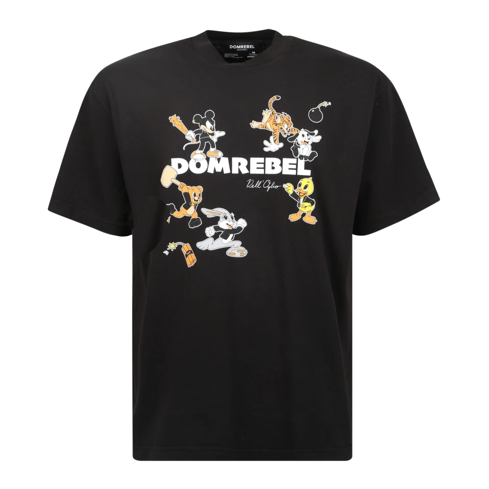 Domrebel T-Shirts Black Heren
