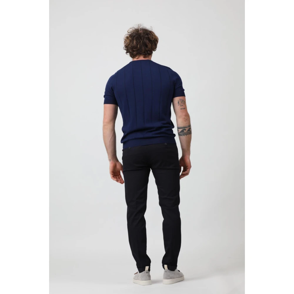 Re-Hash Mucha 10 Chinos met omgeslagen zoom Blue Heren