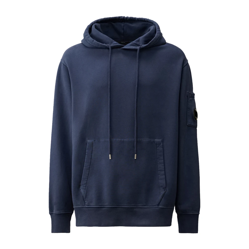 C.P. Company Blauwe Hoodie Resist Dyed Blue Heren