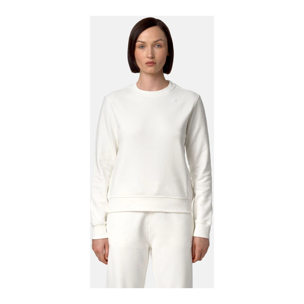 K-way Stijlvolle hoodie voor mannen en vrouwen White Dames