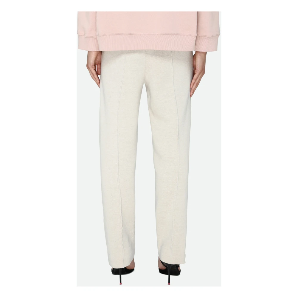 PATRIZIA PEPE Klassieke Beige Broek met Zijzakken Beige Dames