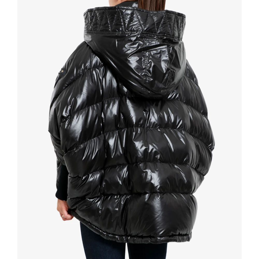 Tatras Zwarte Nylon Jas met Afneembare Capuchon Black Dames