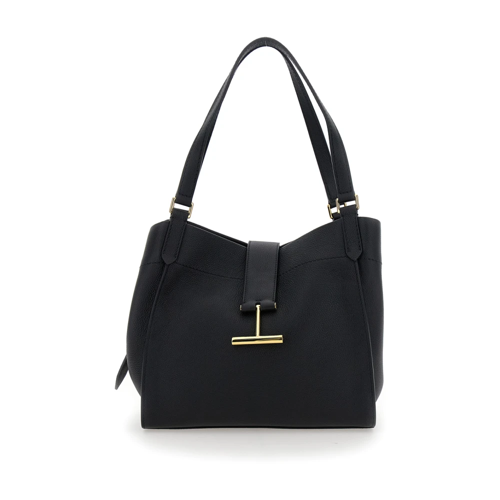 Tom Ford Zwarte Tote Tas van Korrelleer Vrouw Black Dames