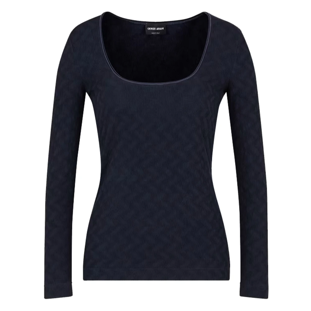 Giorgio Armani Stijlvolle Jumper voor Mannen Blue Dames
