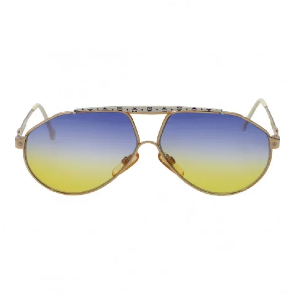 MCM Pre-owned Metal sunglasses Blue Dames