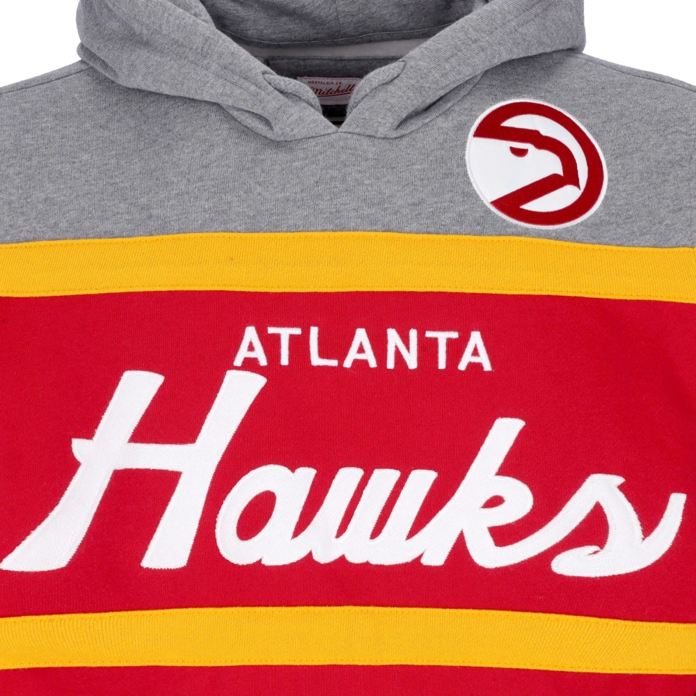 Mitchell & Ness NBA Headcoach Hoodie Scarlet Red Heren