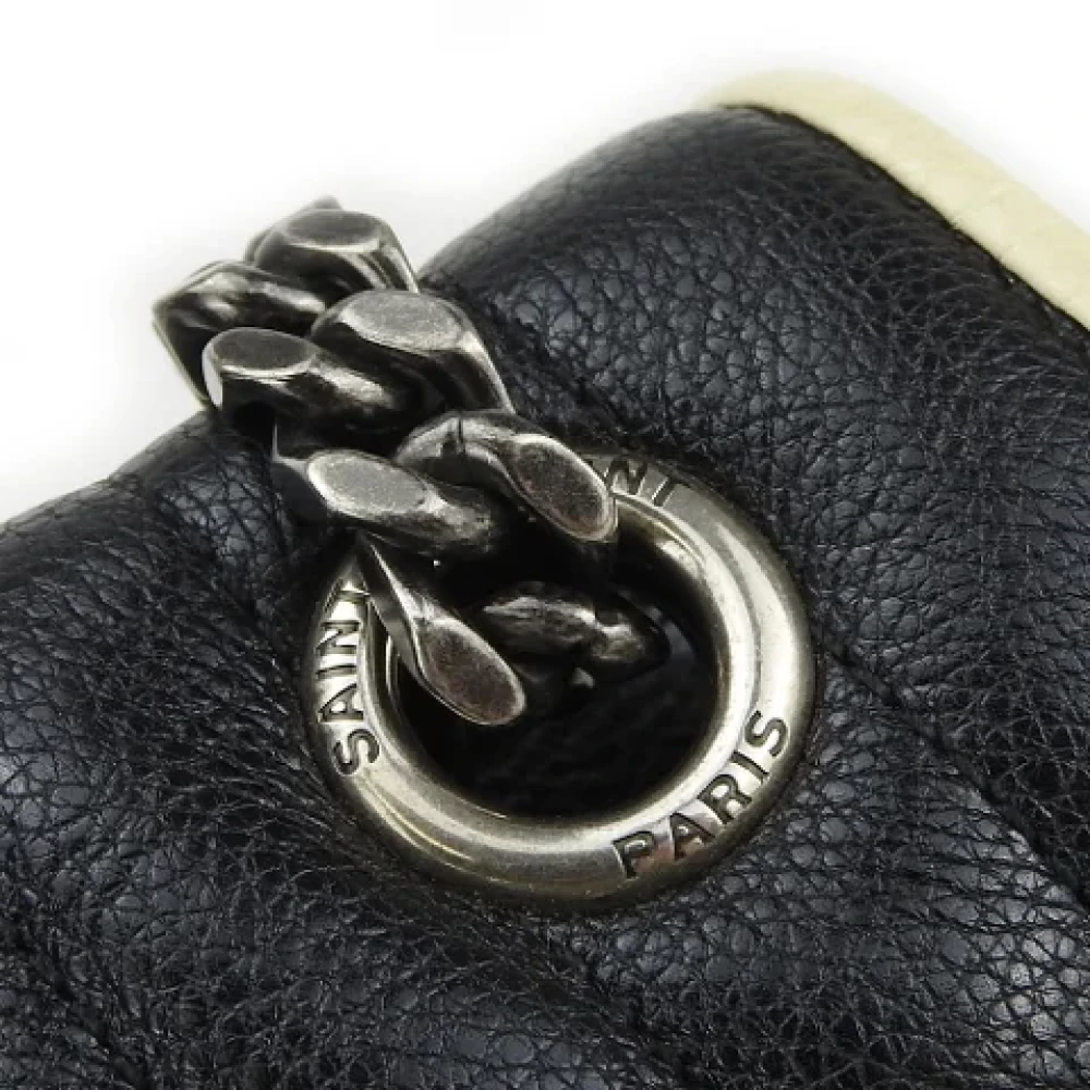 Yves Saint Laurent Vintage Pre-owned Leather shoulder-bags Black Dames