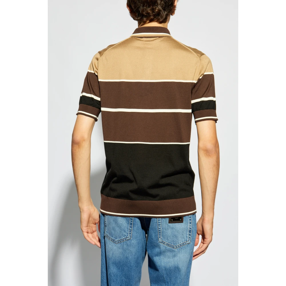 Dolce & Gabbana Polo met logo Multicolor Heren