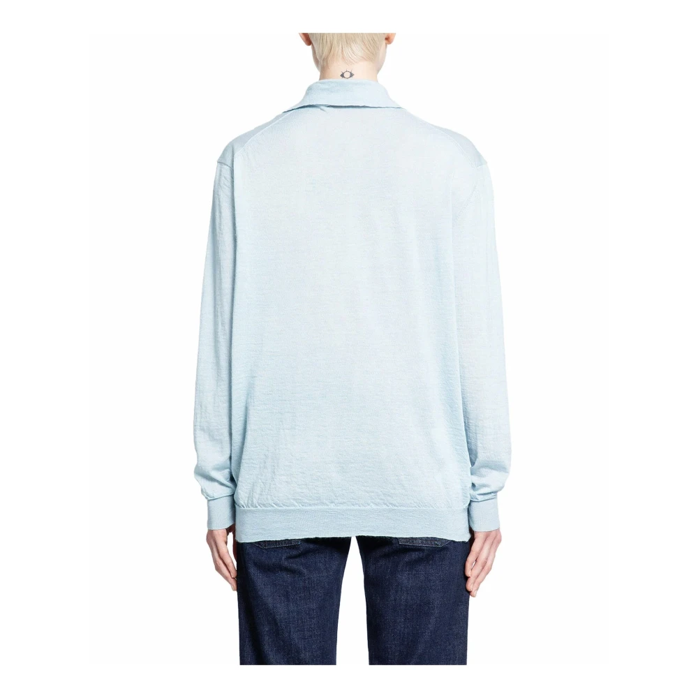 Miu Kasjmier Polo met reliëflogo Blue Dames