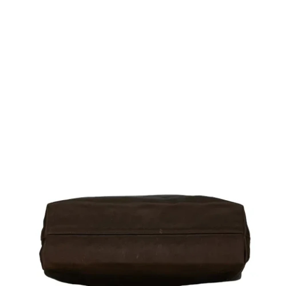 Prada Vintage Pre-owned Satin totes Brown Dames
