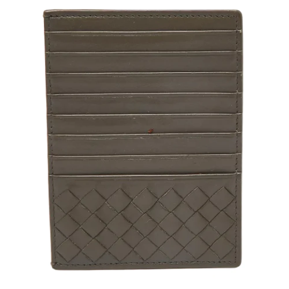 Bottega Veneta Vintage Pre-owned Leather wallets Gray Heren