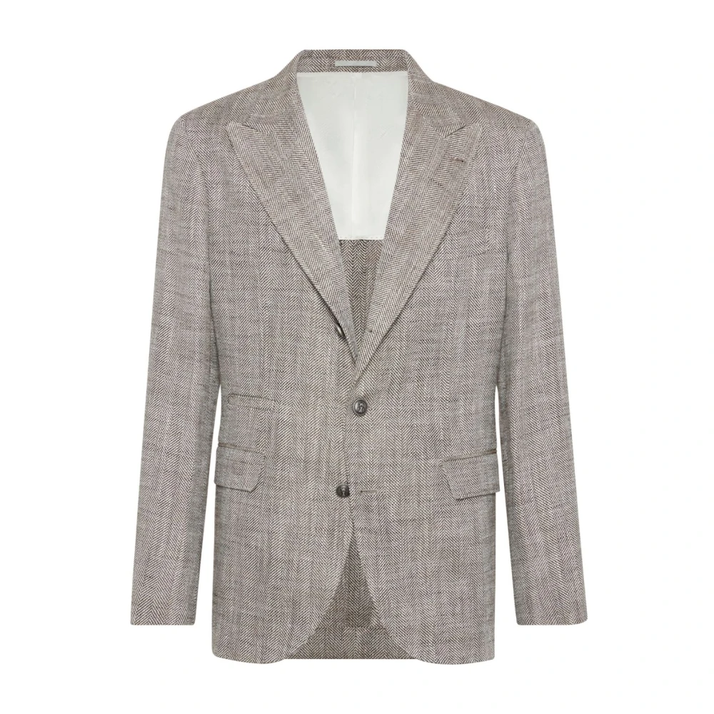 BRUNELLO CUCINELLI Bruine Jassen voor Stijlvolle Look Brown Heren