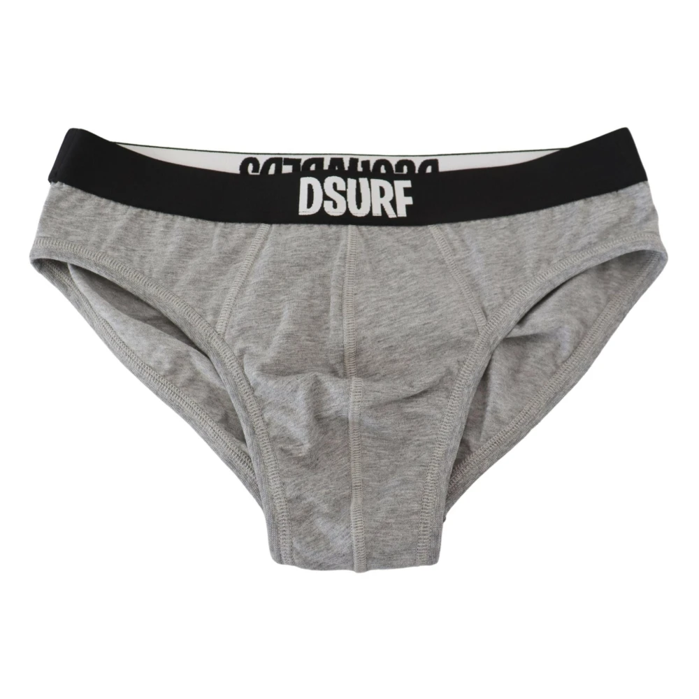Dsquared2 Gray Underpants, Male, M, Dsurf Brief