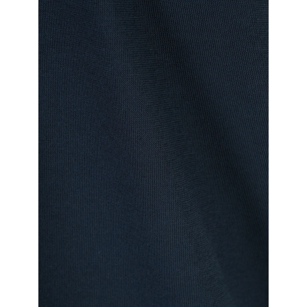 Zanone Blauw Polo met Lange Mouwen Blue Heren
