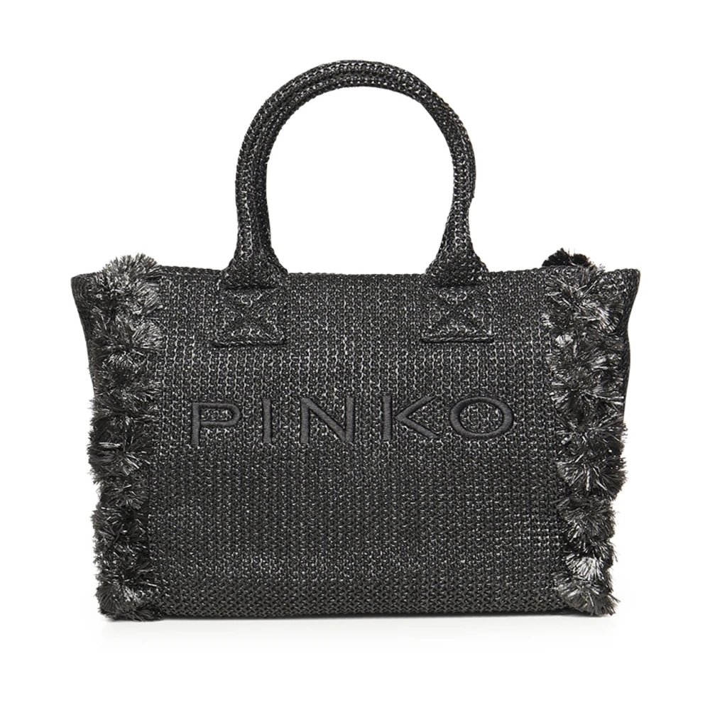 Pinko Women's Black Shopping Bags, One Size, Borsa