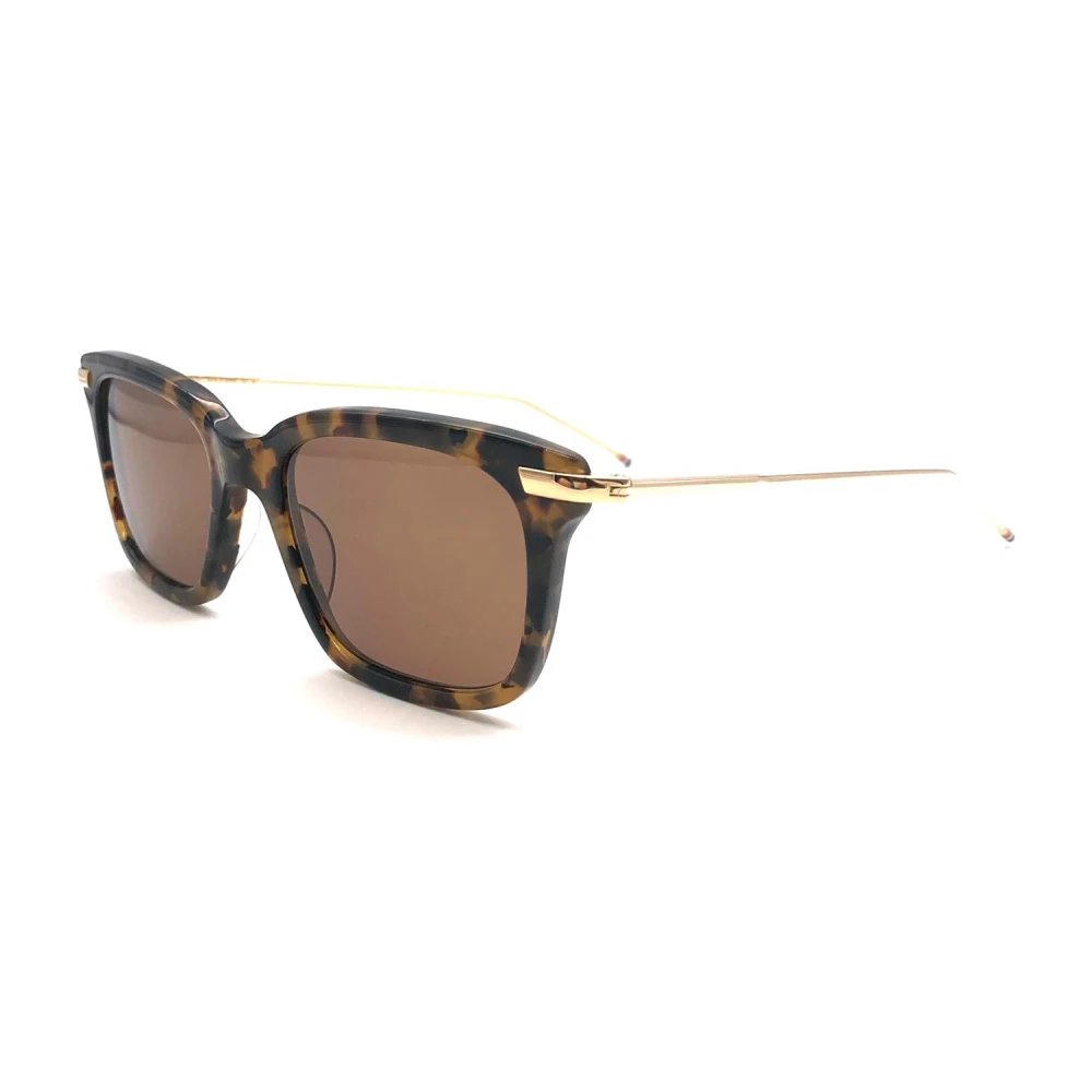 Thom Browne Unisex Brown Rectangular Sunglasses - Thom E - Sunglasses - 49 Mm - Accessories