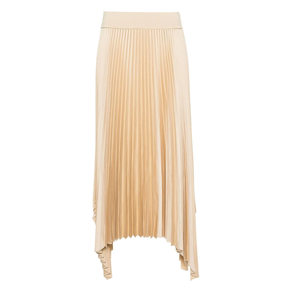 Joseph Gebreide Plooien Rok Beige Dames