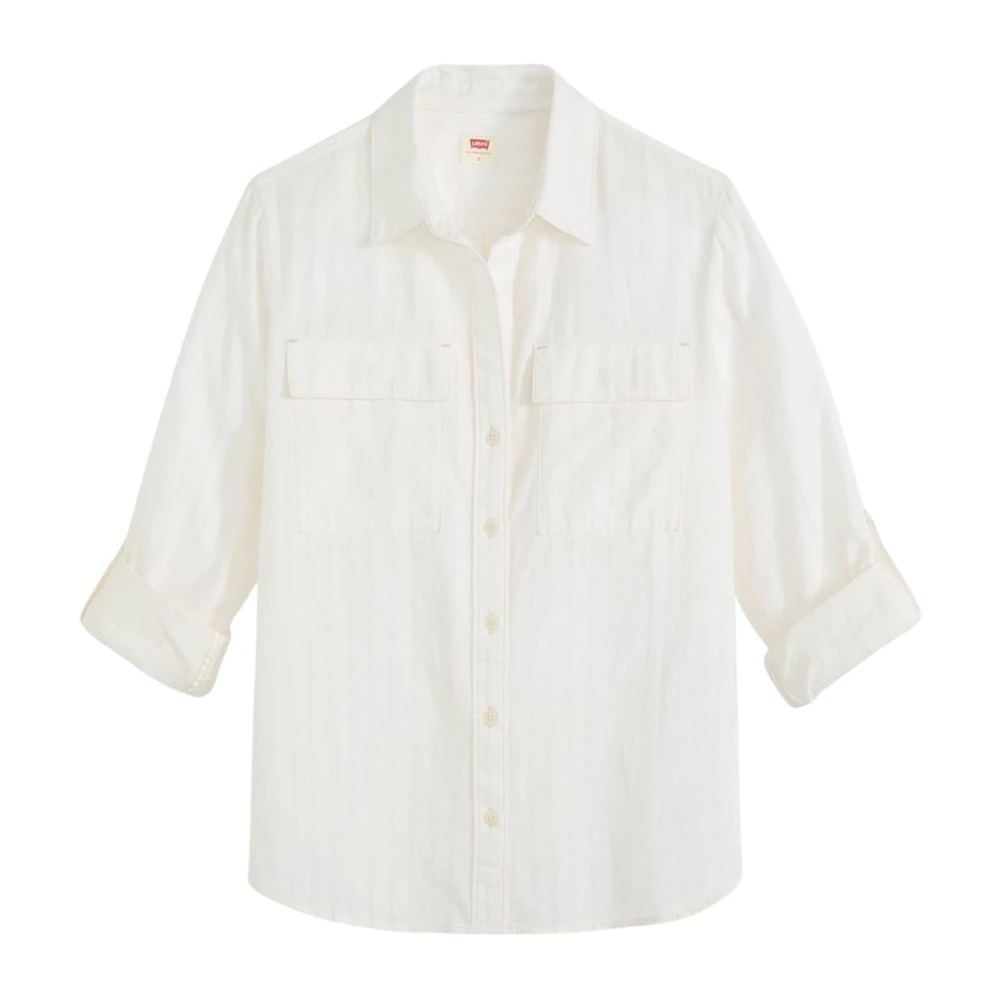 Levi's Women's White Doreen Utility Shirt - Shirts - M - Blouses & Shirts