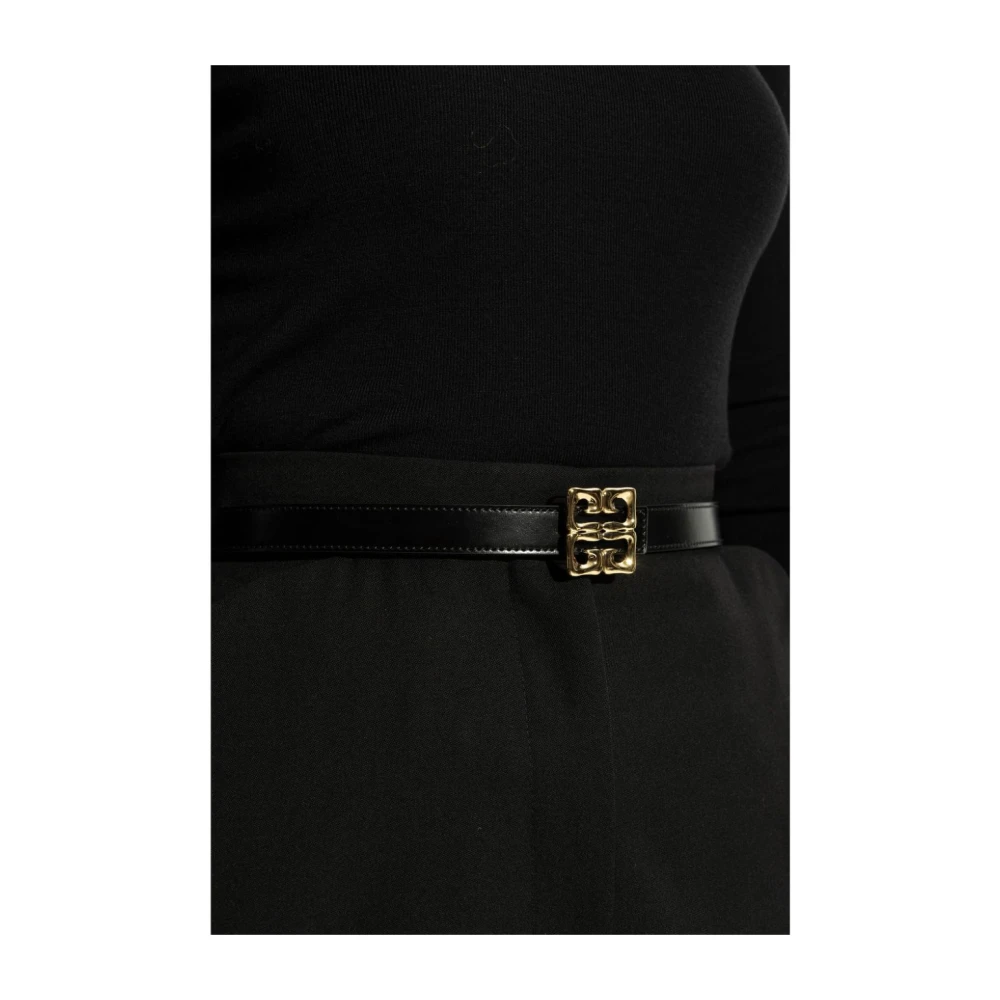 Givenchy Leren Riem met Logo-gesp Black Dames