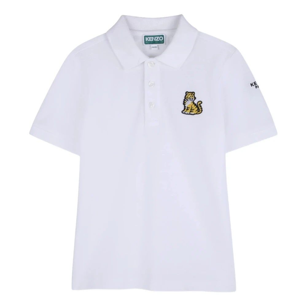 Kenzo Men's White Polo Shirt