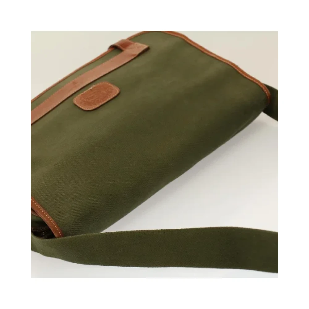 Burberry Vintage Pre-owned Canvas shoulder-bags Green Dames