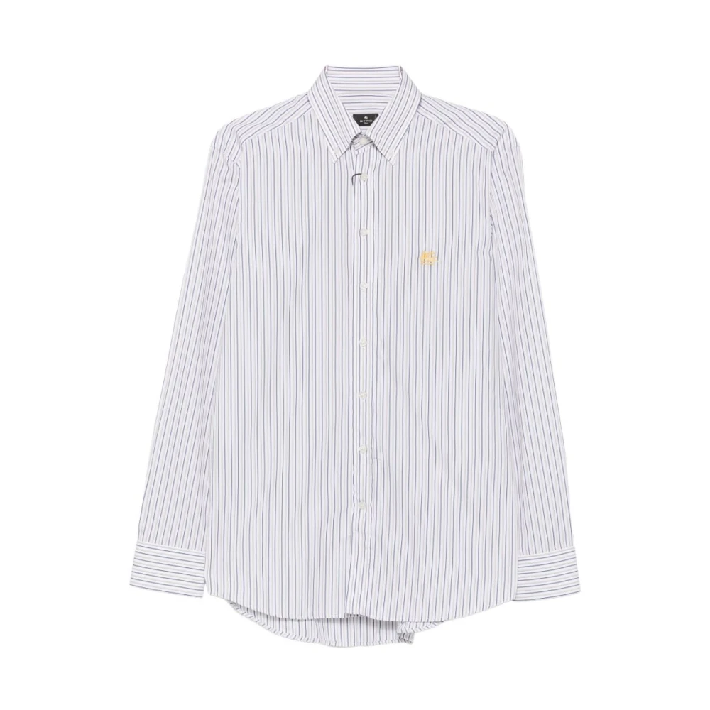 Etro Multicolor Casual Shirts, Male, Xl, Striped Button-Down Shirt