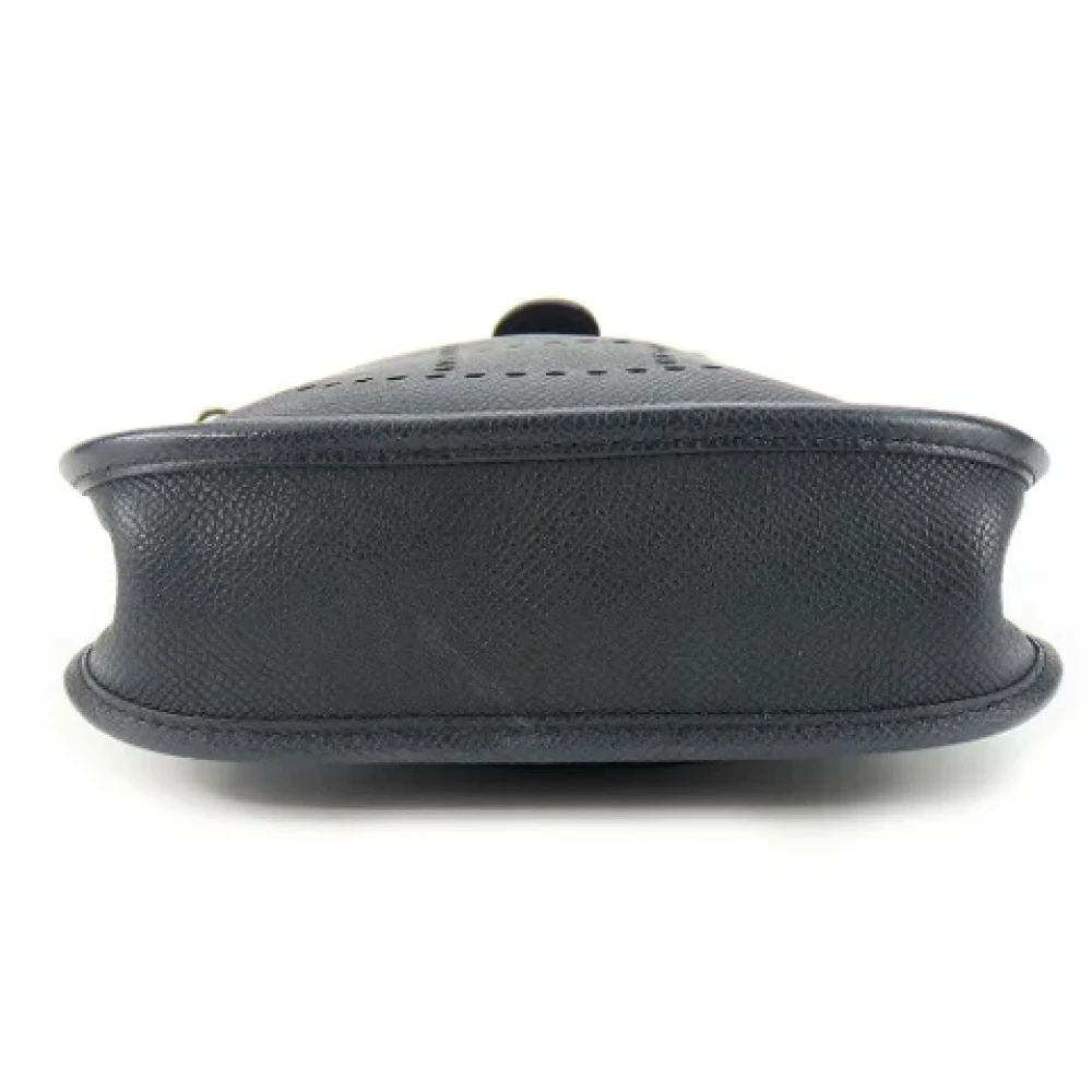 Hermès Vintage Pre-owned Leather crossbody-bags Black Dames