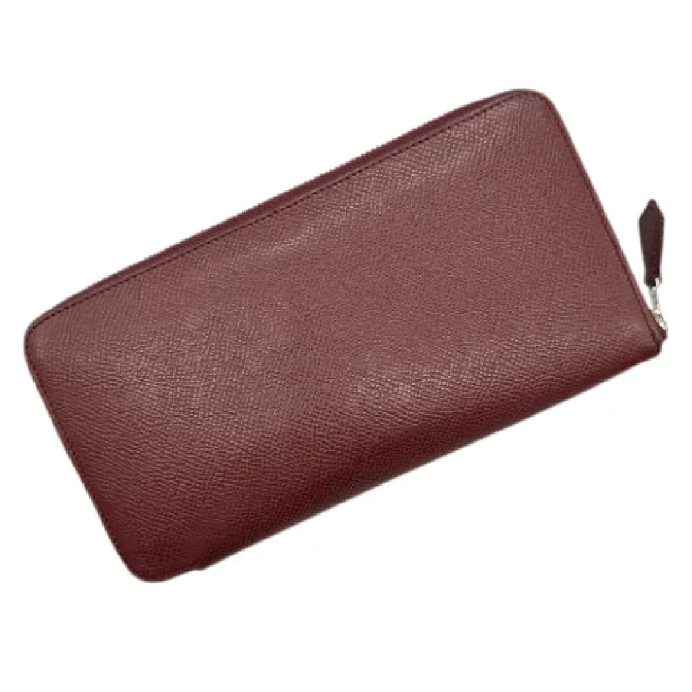 Hermès Vintage Pre-owned Leather wallets Red Dames