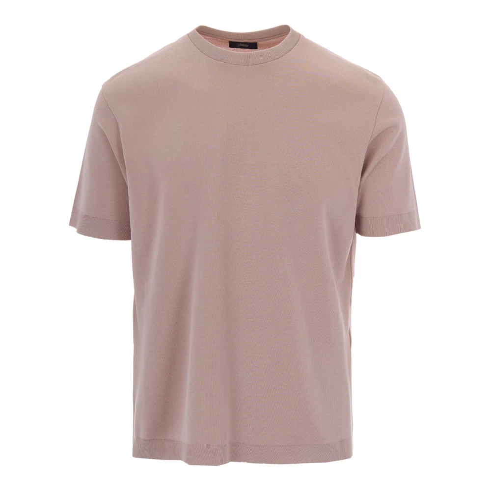 Herno Men's Pink Round-Neck Knitwear, 2XL, Round-Neck Knitwear