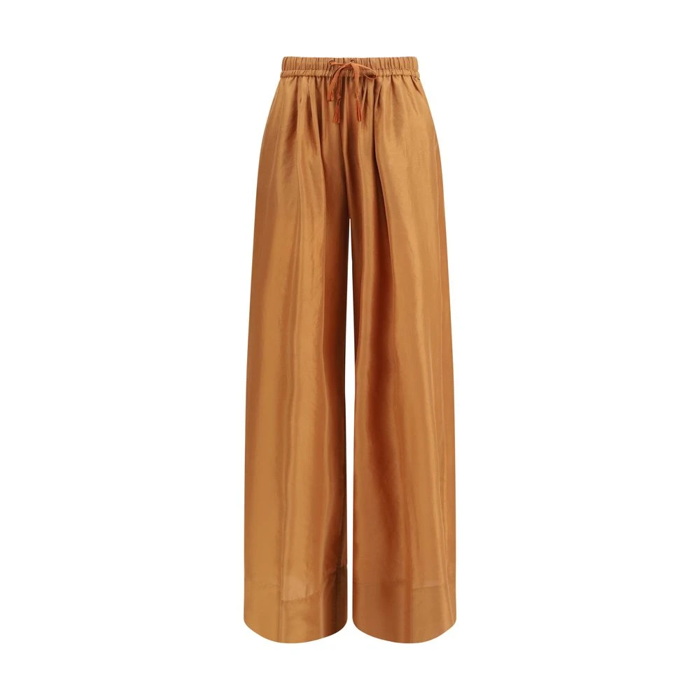 Forte Forte Women's Brown The Trousers - Wide Trousers - M - Trousers