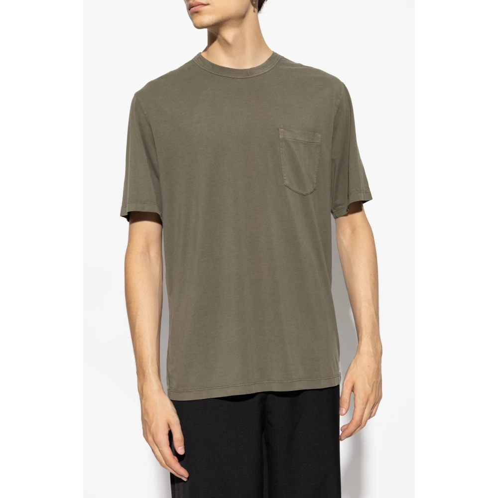 Officine Générale T-shirt met zak Green Heren