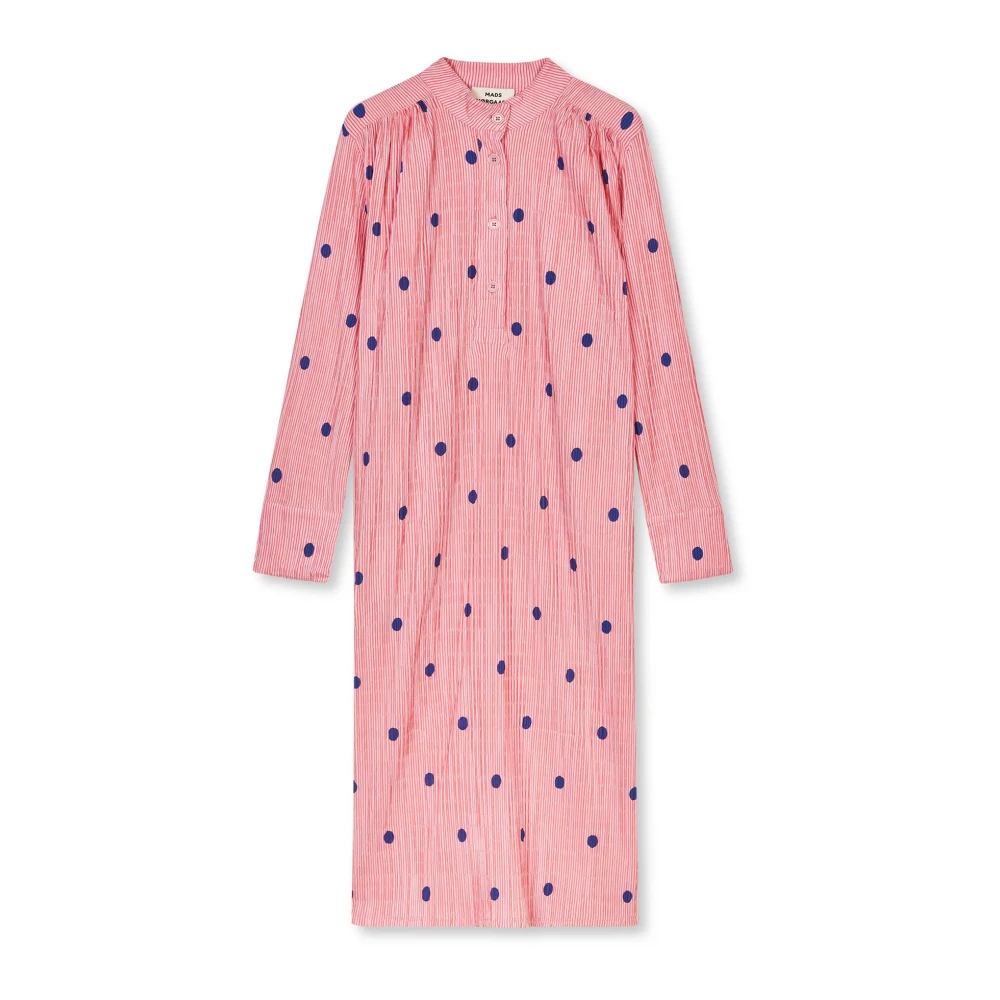 Mads Nørgaard Roze polka dot jurk Eva 204294 Pink Dames