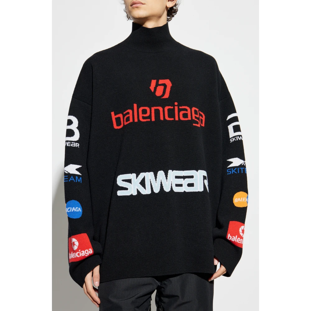 Balenciaga Wollen coltrui uit de Skiwear collectie Black Heren