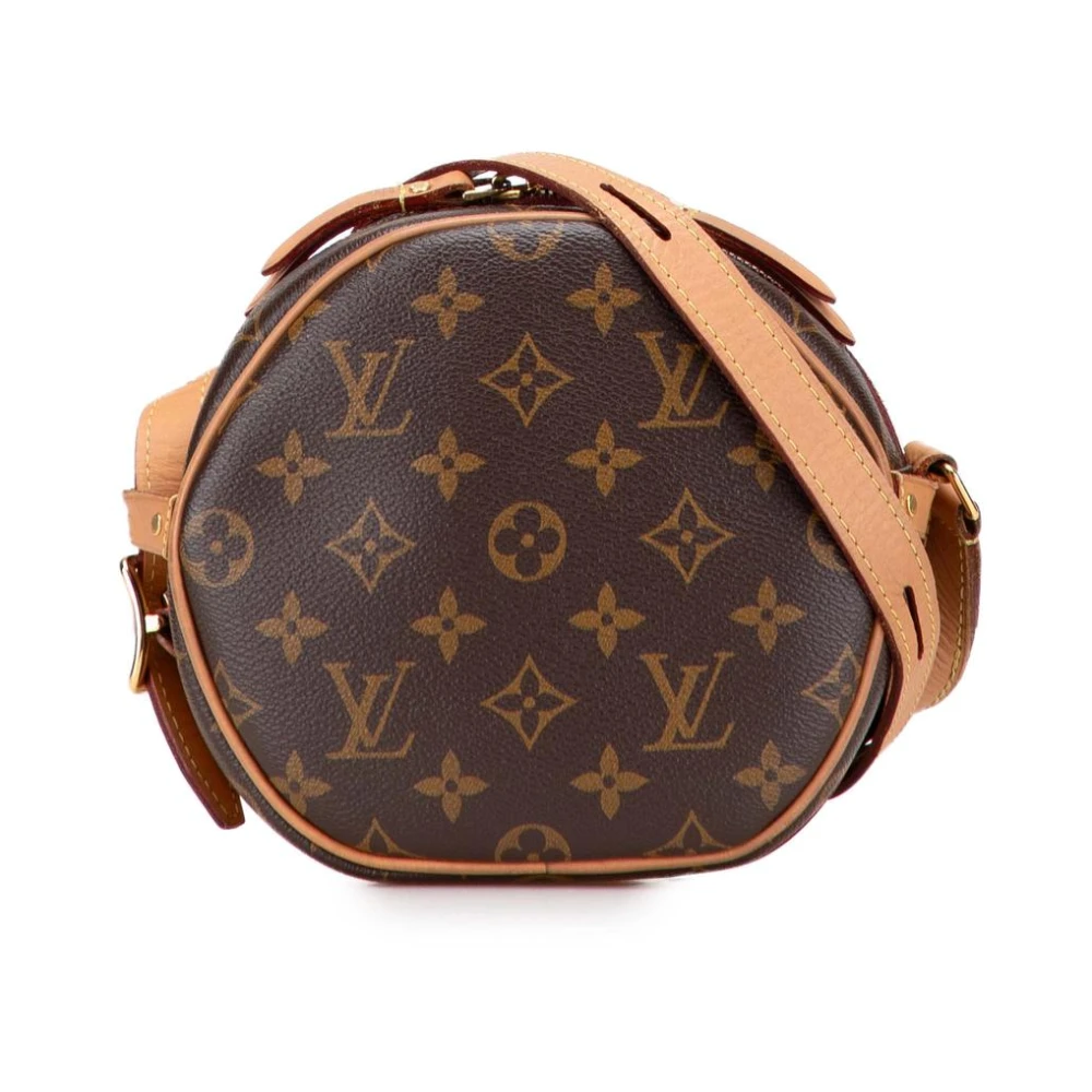 Louis Vuitton Vintage Women's Brown Pre-Owned Stylish Round Crossbody Bag