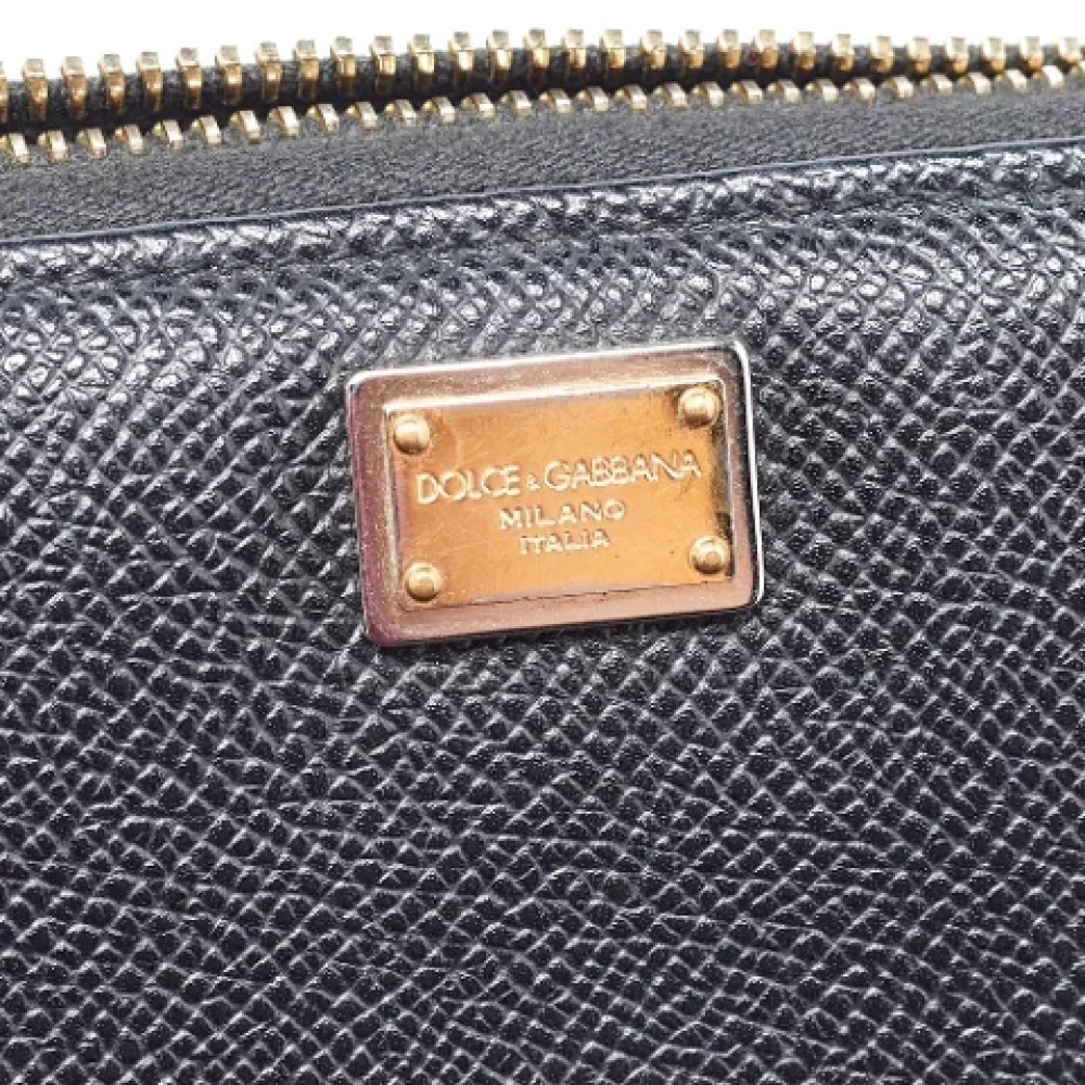 Dolce & Gabbana Pre-owned Leather wallets Black Dames