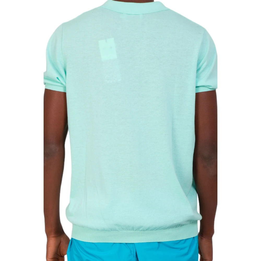 MC2 Saint Barth Gebreide Polo Shirt Green Heren
