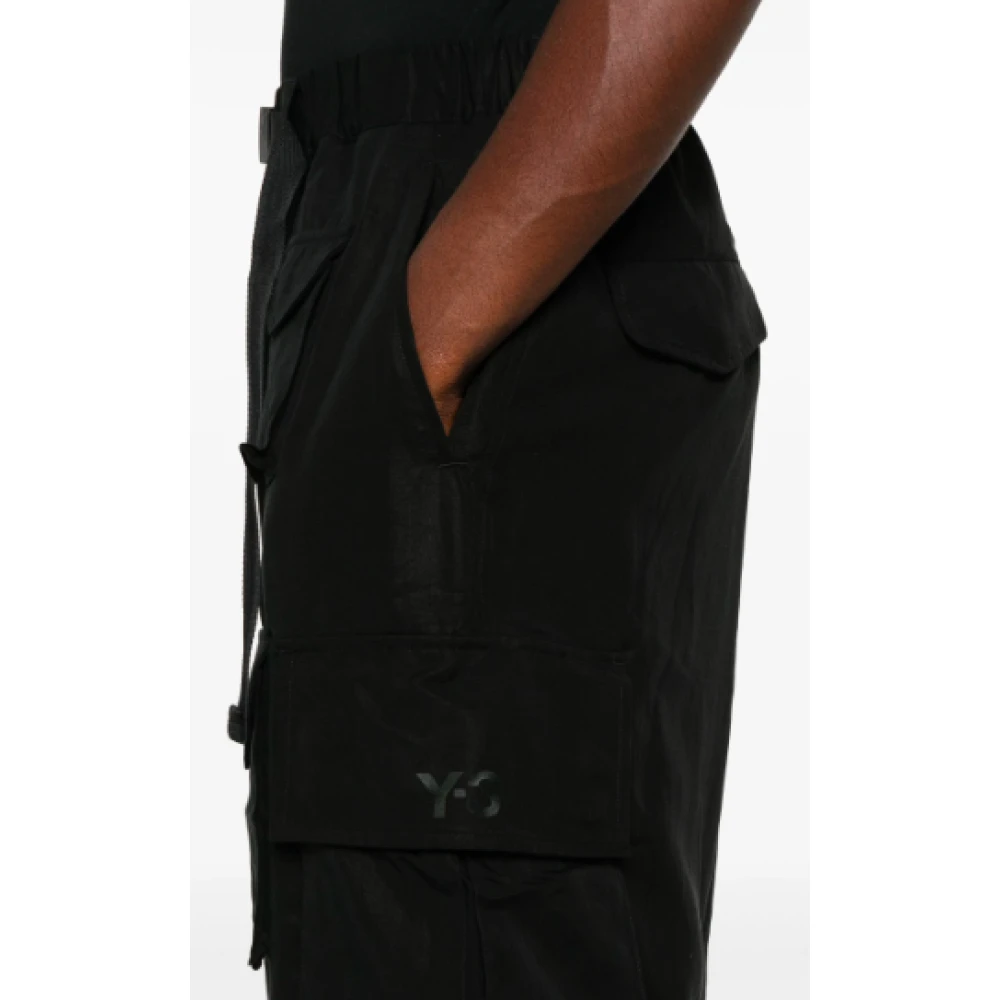 Y-3 Zwarte Cargo Broek Black Heren